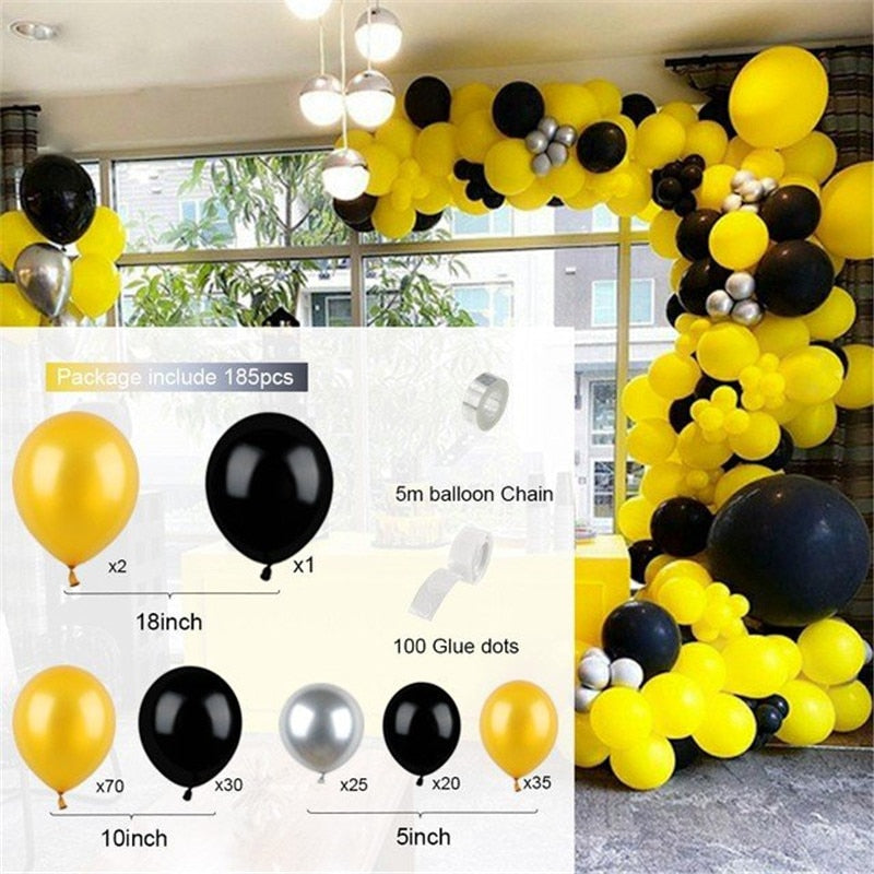 set White Gold Balloons Garland Arch Kit Dot Chrome Metallic Latex Ballon Wedding Birthday Party Decor Baby Shower Globos Inflatable Decorations