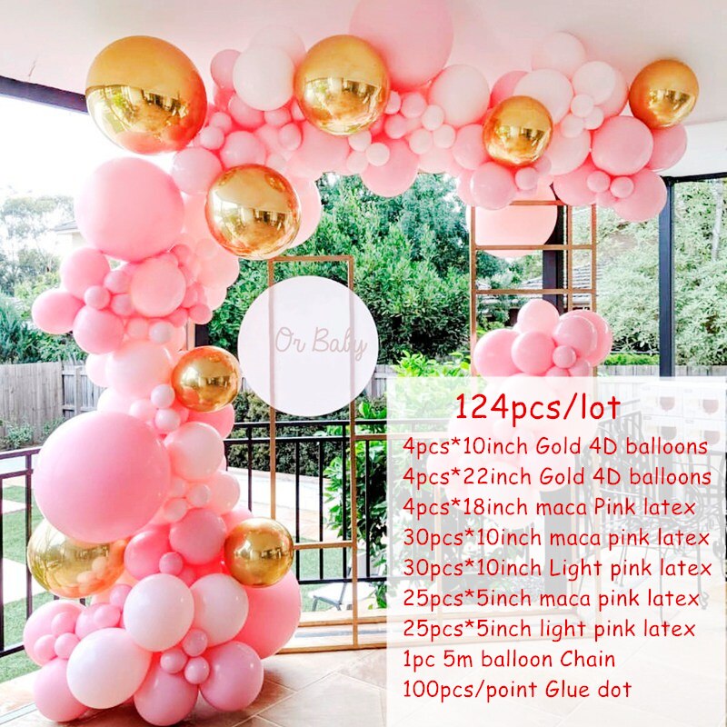 Balloons Garland Arch Kit Blue White Latex Wedding Decor Baby Shower Birthday Party Backgound Globos Supplies Inflatable Decorations