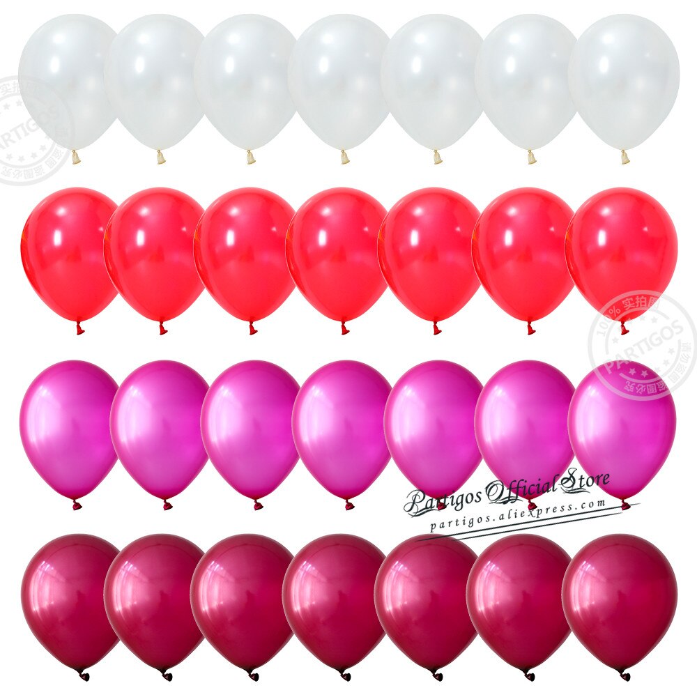 Pcs Inch Mix Red Pink Latex Balloons Heart Confetti Globos Wedding Destinations Valentine's Day Gifts Bride Party Supplies 