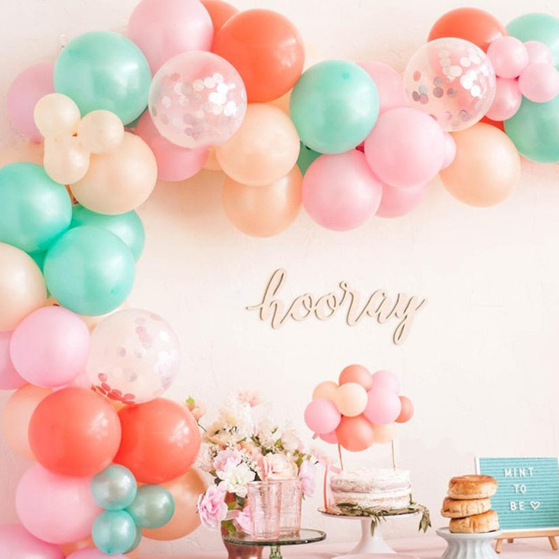 Sweet Birthday Party Decoration Balloon Garland Arch Kit Pink Blue Girls Baby Shower Wedding Supplies Inflatable Decorations