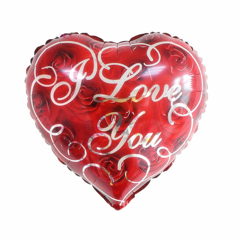 pcs/lot inch Heart Balloons Wedding Decor Valentine's Days Love Aluminium Foil Helium Ballon Decoration Globos 