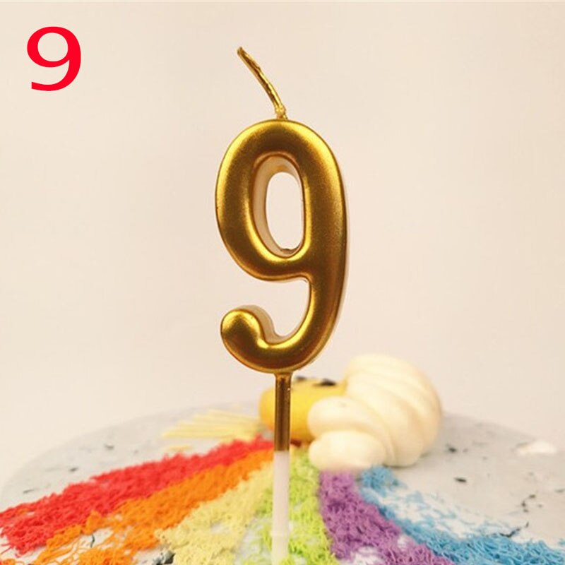 Birthday Candles Gold Kids Decoration Tools Cake Party Supplies 