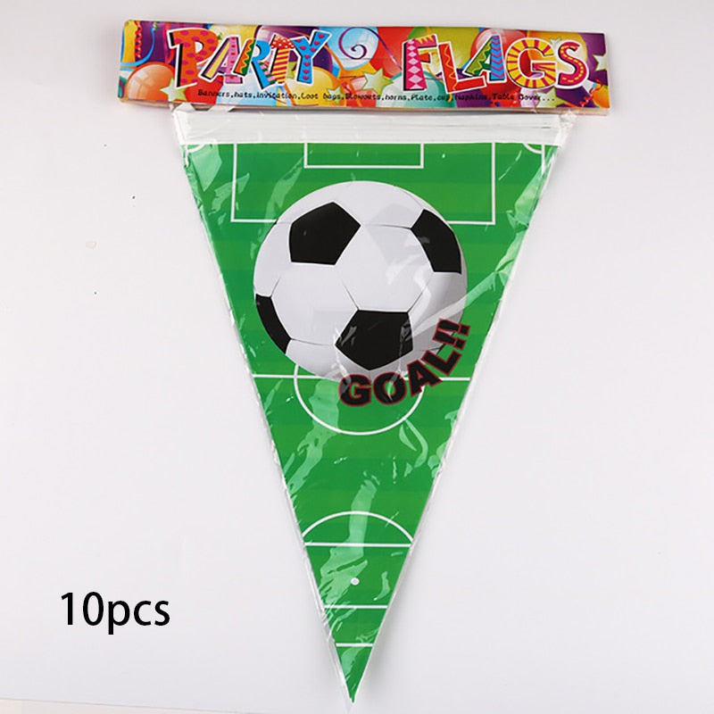 Football Balloons Birthday Party Decorations Foil Globos Kids Boy Cup Number Balloon Ball Soccer Sports Supplies 