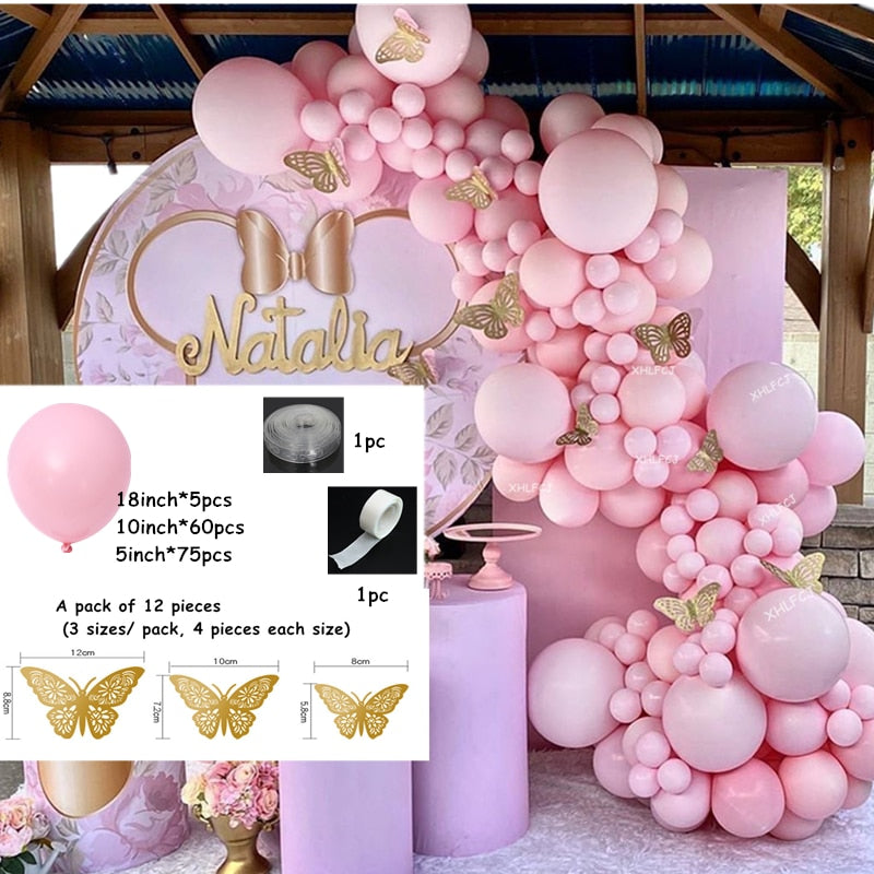 pcs Pastel Macaron Purple Latex Balloons Garland Arch Kit Wedding Globos Baby Shower Birthday Party Decor Inflatable Decorations