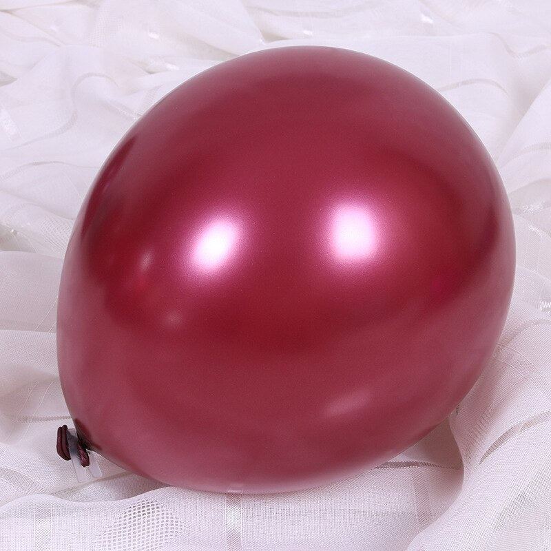 pcs inch Burgundy Latex Balloons Wedding Birthday Party Decorations Wine Red Globos Baby Shower Decor 