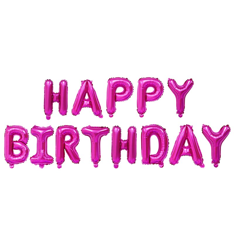 Happy Birthday Banner Mylar Foil Letters Inflatable Party Decor Event Decorations Kids Adults 