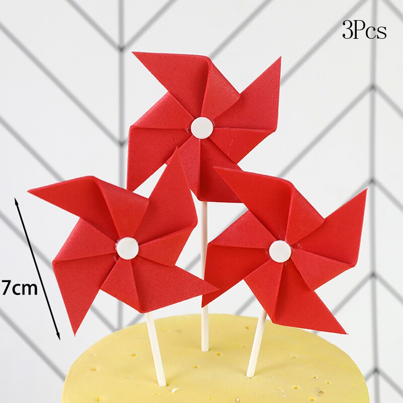 Cake Topper Cute Beautiful Boy Girl Paper Airplane Happy Birthday Decoration Supplies Children Party Dessert Gif 