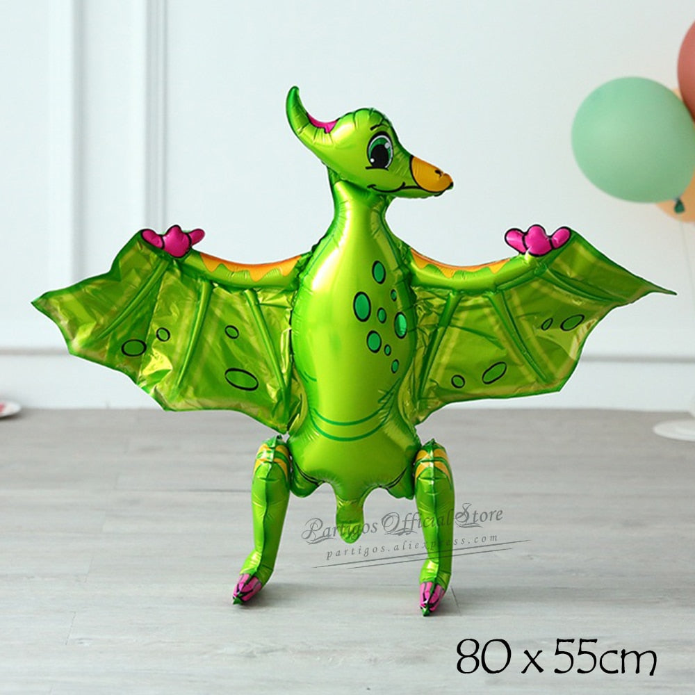 Large 4D Walking Dinosaur Balloons Jurassic Dinosaur Party Supplies Kids Birthdays Decorations Jungle Dragon Foil Globos Toys PartyDecorHQ