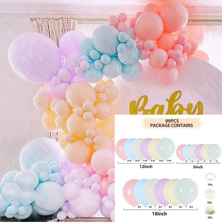 Balloon Garland Arch Kit Wedding Birthday Balloons Decor Boy Girl Gender Reveal Baby Shower Baloon Accessories Inflatable Party Decorations