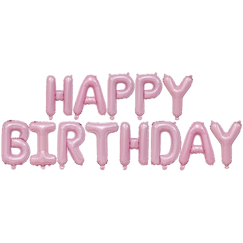 Happy Birthday Banner Mylar Foil Letters Inflatable Party Decor Event Decorations Kids Adults 