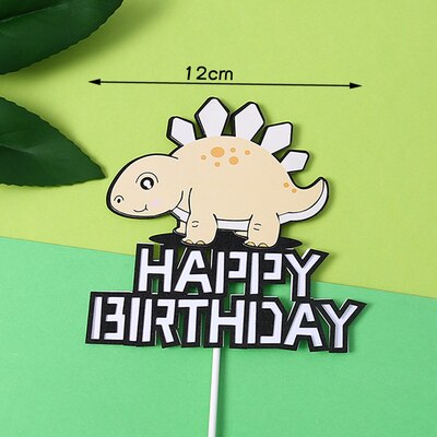 Dinosaur Cake Topper Jungle Safari Cake Decor Happy Birthday Party Decor Kids Toy Gifts Dinosaur Birthday Boy Favors Dino PartyDecorHQ