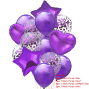 14pcs purple