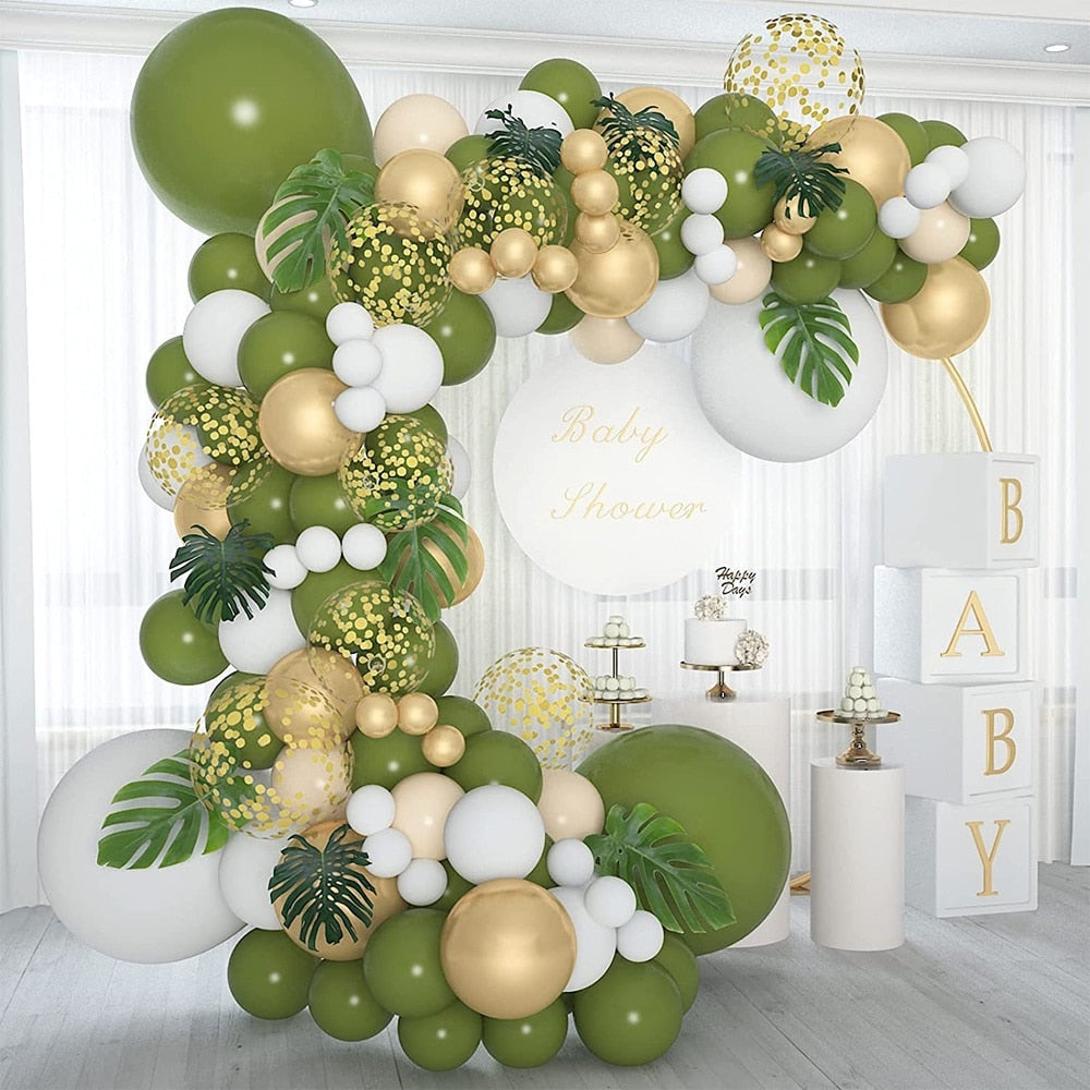 129Pcs Wedding Proposal Birthday Party Decorations Balloon Garland Arch Kit Bridal Baby Shower Valentine's Day Party Supplies PartyDecorHQ