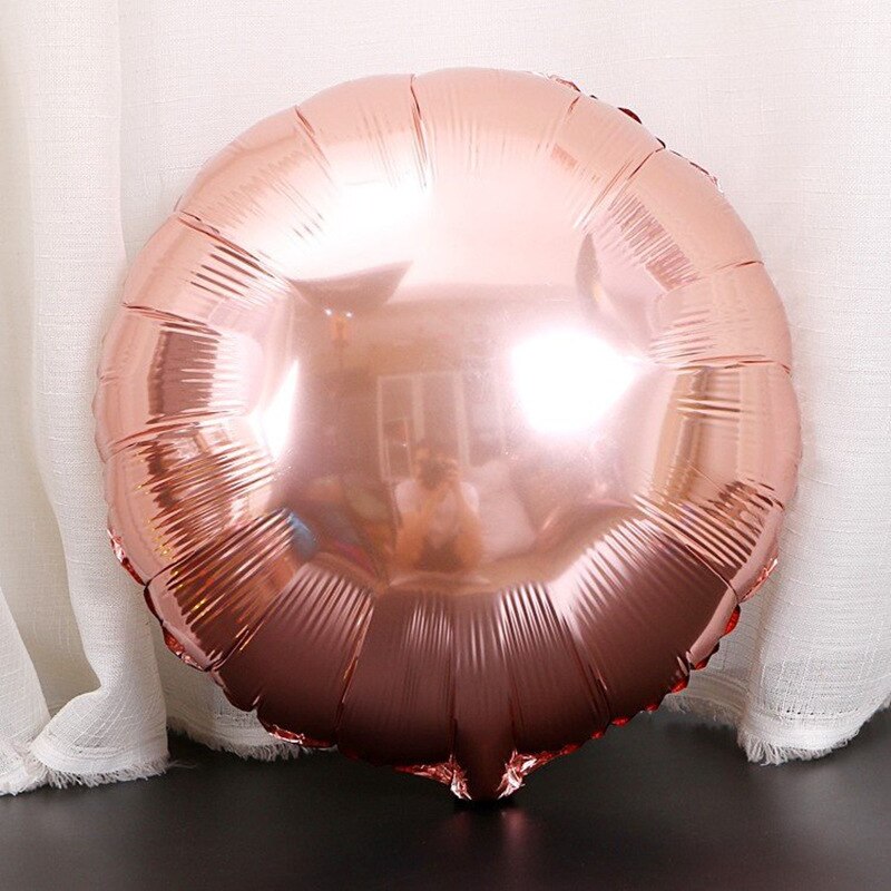 pcs Girls Theme Party Baby Pink Silver chrome Balloons Arch Rose Gold confetti Balloon wedding Birthday Decoration Balao 