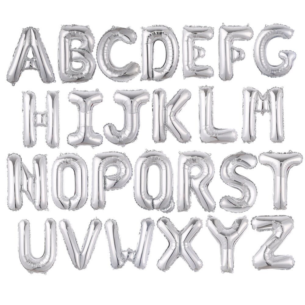 pcs inch English letters foil balloons alphabet A-Z birthday party decoration Bulk sale 