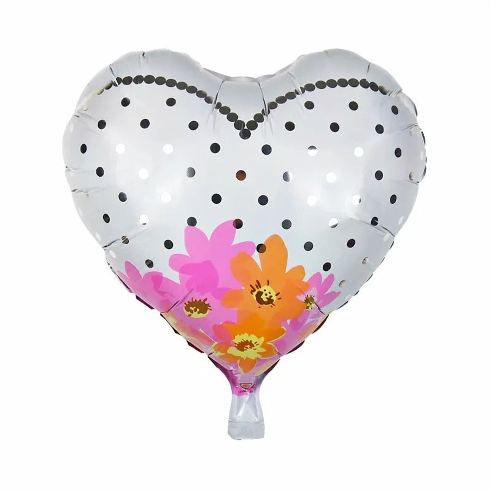 Pcs Inch Love Heart Balloons Wedding Valentines Days Helium Foil Globos Engagement Party Decorations Gifts 