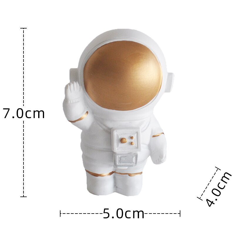 Astronaut Cake Topper Space Universe Birthday Decoration Outer Party Dessert Props Festive Toppers Gift Supplies 