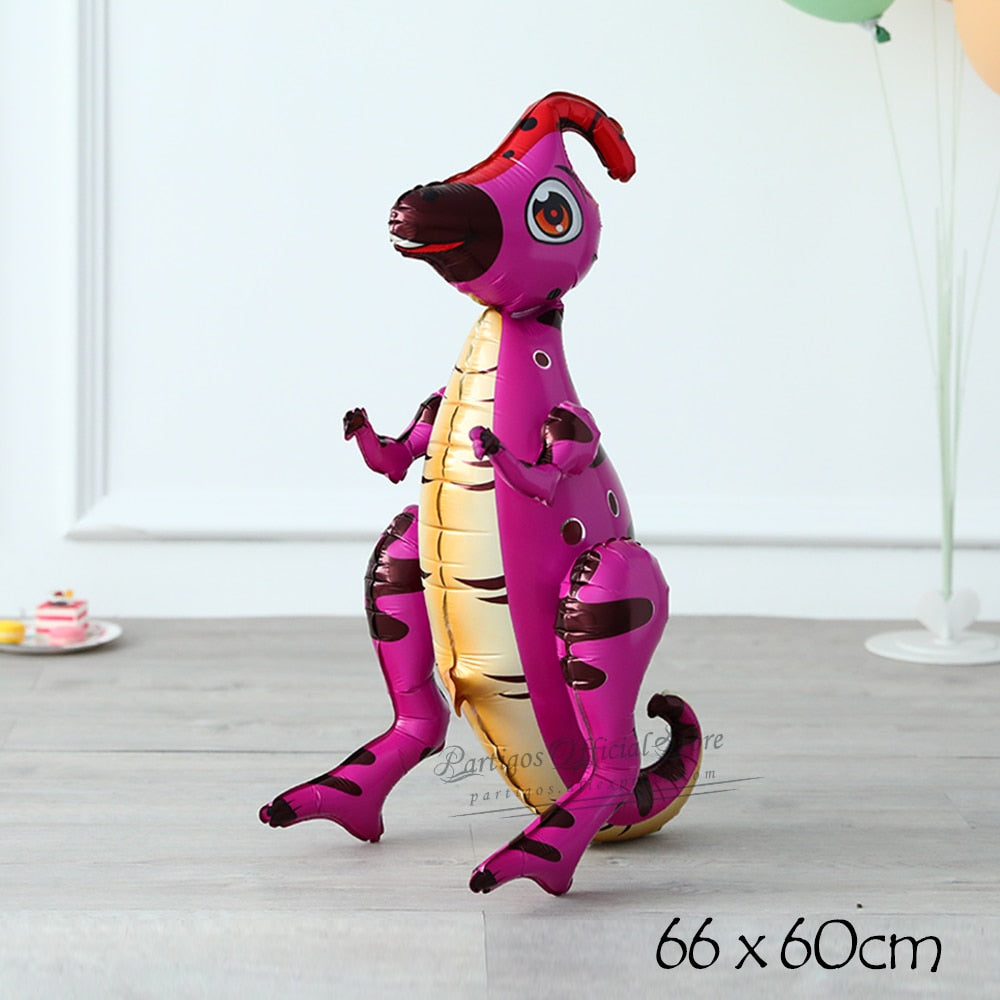 Large 4D Walking Dinosaur Balloons Jurassic Dinosaur Party Supplies Kids Birthdays Decorations Jungle Dragon Foil Globos Toys PartyDecorHQ