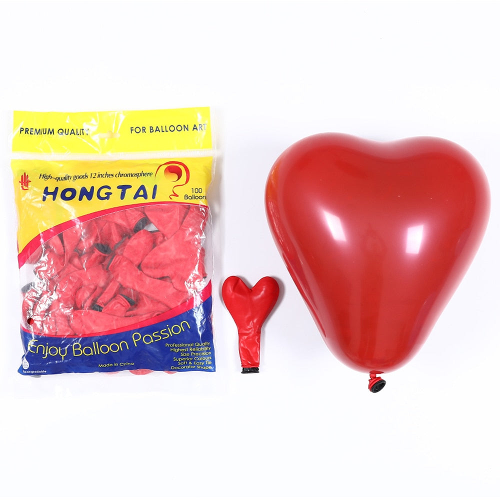 Inch Huge Red Heart Balloons Latex Helium Globos Valentines Day Party Supplies Engagement Anniversary Wedding Decorations 