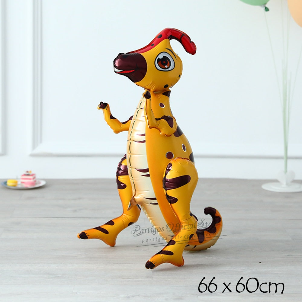 Large 4D Walking Dinosaur Balloons Jurassic Dinosaur Party Supplies Kids Birthdays Decorations Jungle Dragon Foil Globos Toys PartyDecorHQ