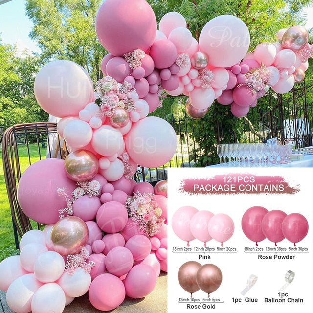 Pastel Balloon Garland Arch Kit Birthday Party Decorations Kids Boy Girl Latex Baloon Wedding Baby Shower Theme Ballon Decor Inflatable