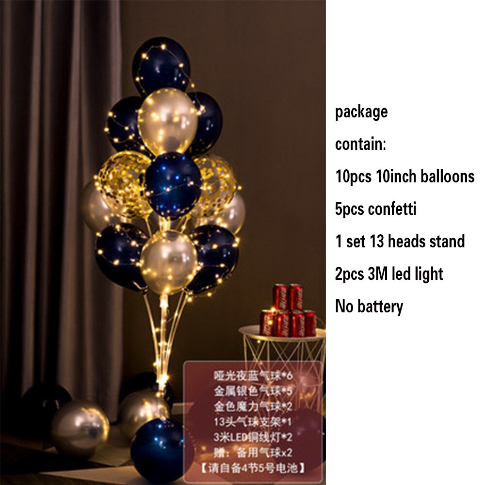 Table Balloons Stand Kit String Light Centerpiece Balloon Birthday Baby Shower Christmas Party Decorations 