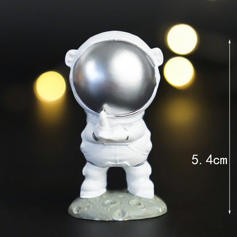 Astronaut Cake Topper Space Universe Birthday Decoration Outer Party Dessert Props Festive Toppers Gift Supplies 