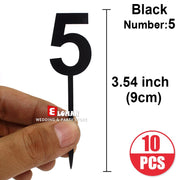 Black-number 5-10pcs