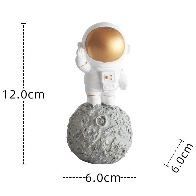 Astronaut Cake Topper Space Universe Birthday Decoration Outer Party Dessert Props Festive Toppers Gift Supplies 