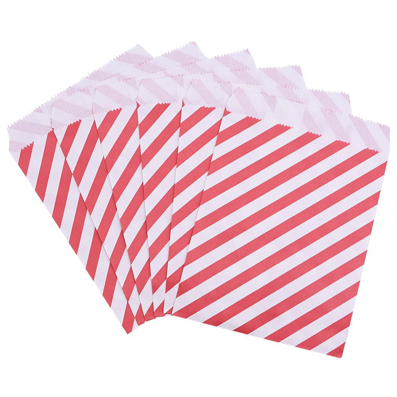 Pcs cm Paper Bags Wave Stripe Dot Gift Bag Wedding Birthday Candy Snack Festival Party Packaging Supplies 