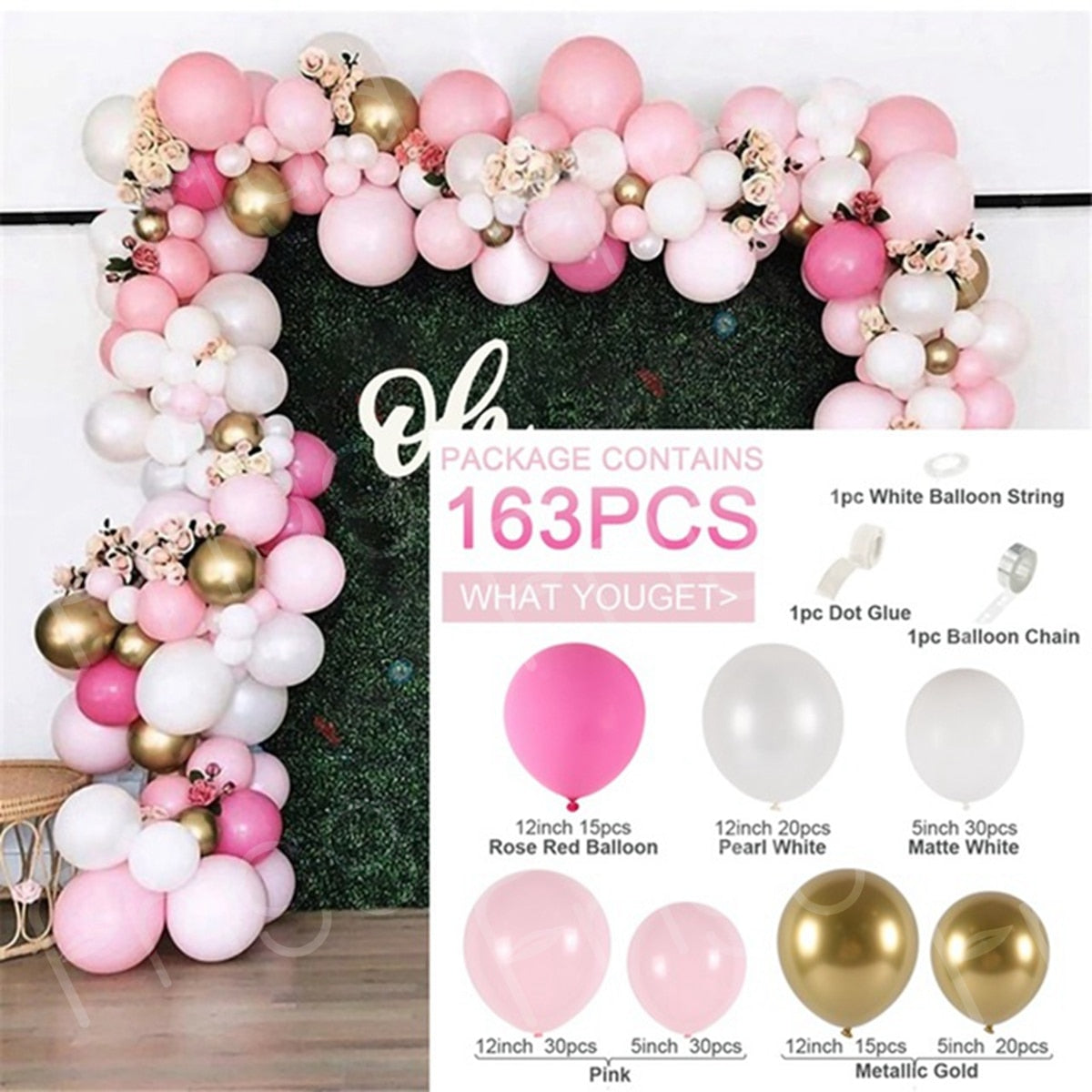 Balloon Garland Arch Kit Macaroon Latex Ballons Wedding Birthday Party Decor Kids Adult Girl Baby Shower Ballon Inflatable Decorations