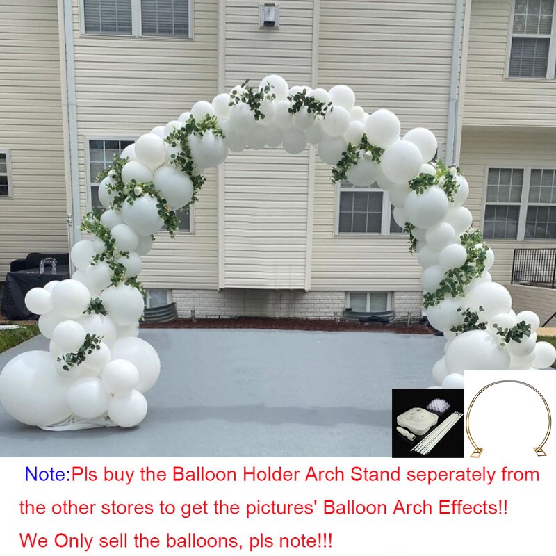 Pcs White Balloons Arch Set Balloon Garland Baby Baptism Shower Wedding Kit Birthday Party Decoration Inflatable Decorations