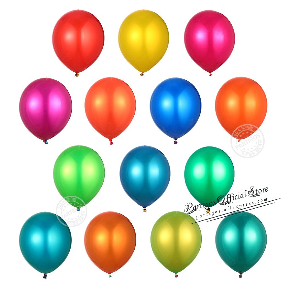 pcs inch double layer Chrome latex balloons metallic shiny globos wedding birthday decorations Glossy helium 