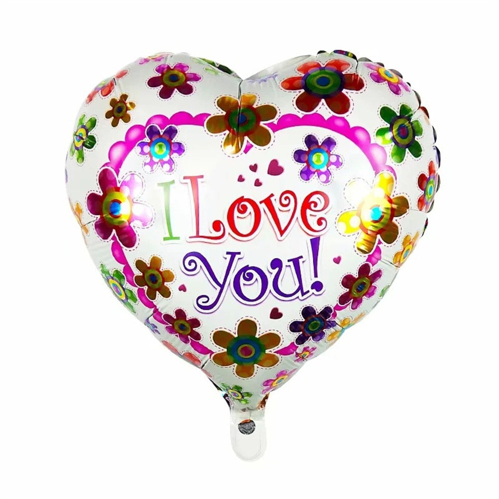 Pcs Inch Love Heart Balloons Wedding Valentines Days Helium Foil Globos Engagement Party Decorations Gifts 