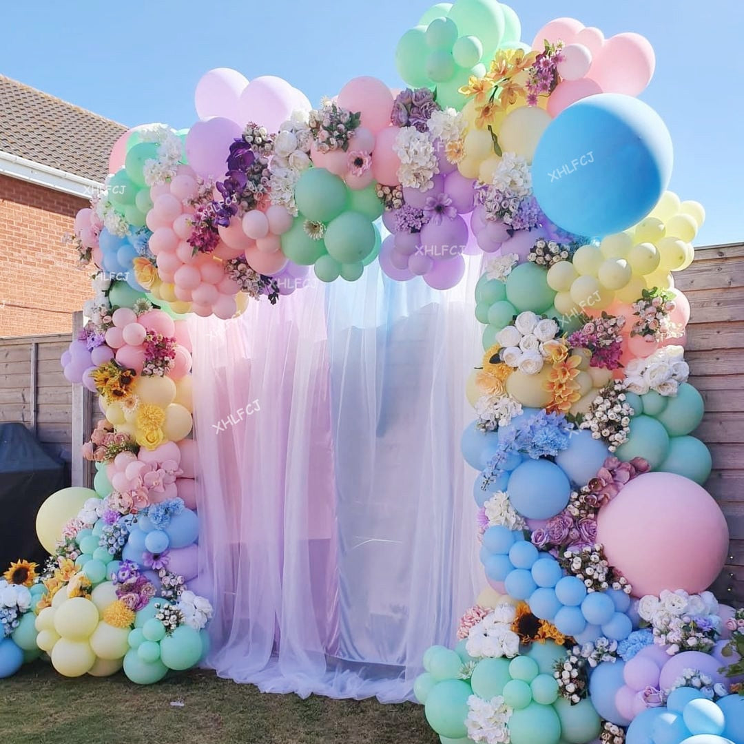 pcs/Set Macaron Rainbow Balloon Garland Arch Kit Wedding Baby Shower Birthday Party Decorations Plastel Latex Balloons Inflatable