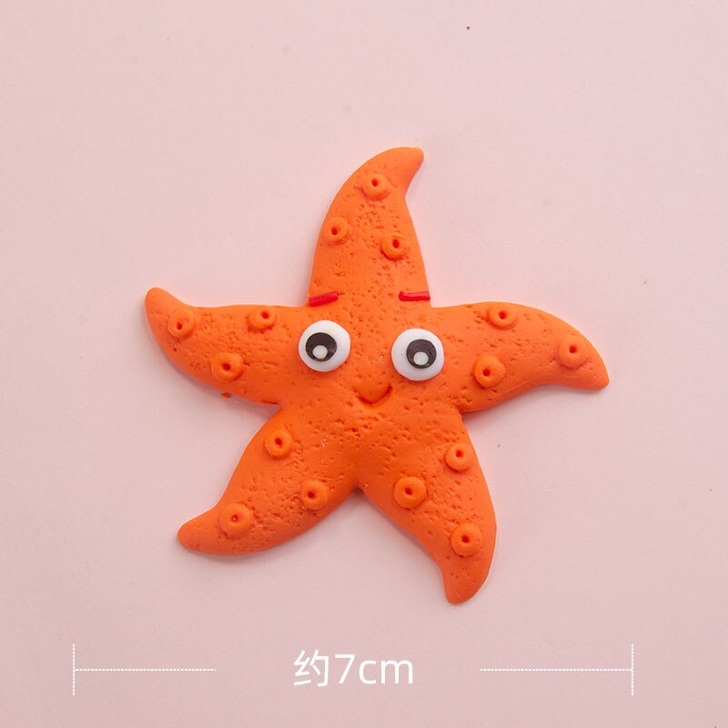 Cake Topper Ocean Theme Baby Kids Toys Starfish Mermaid Tortoise Octopus Crab Picks Decoration Birthday Party Plastic Gifts 