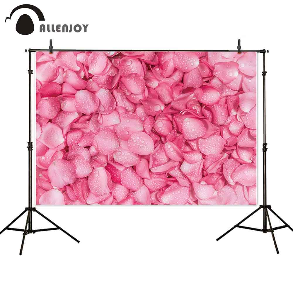 petal backdrop rose flower spring wedding marriage valentines day 14th February background photocall boda polyester PartyDecorHQ