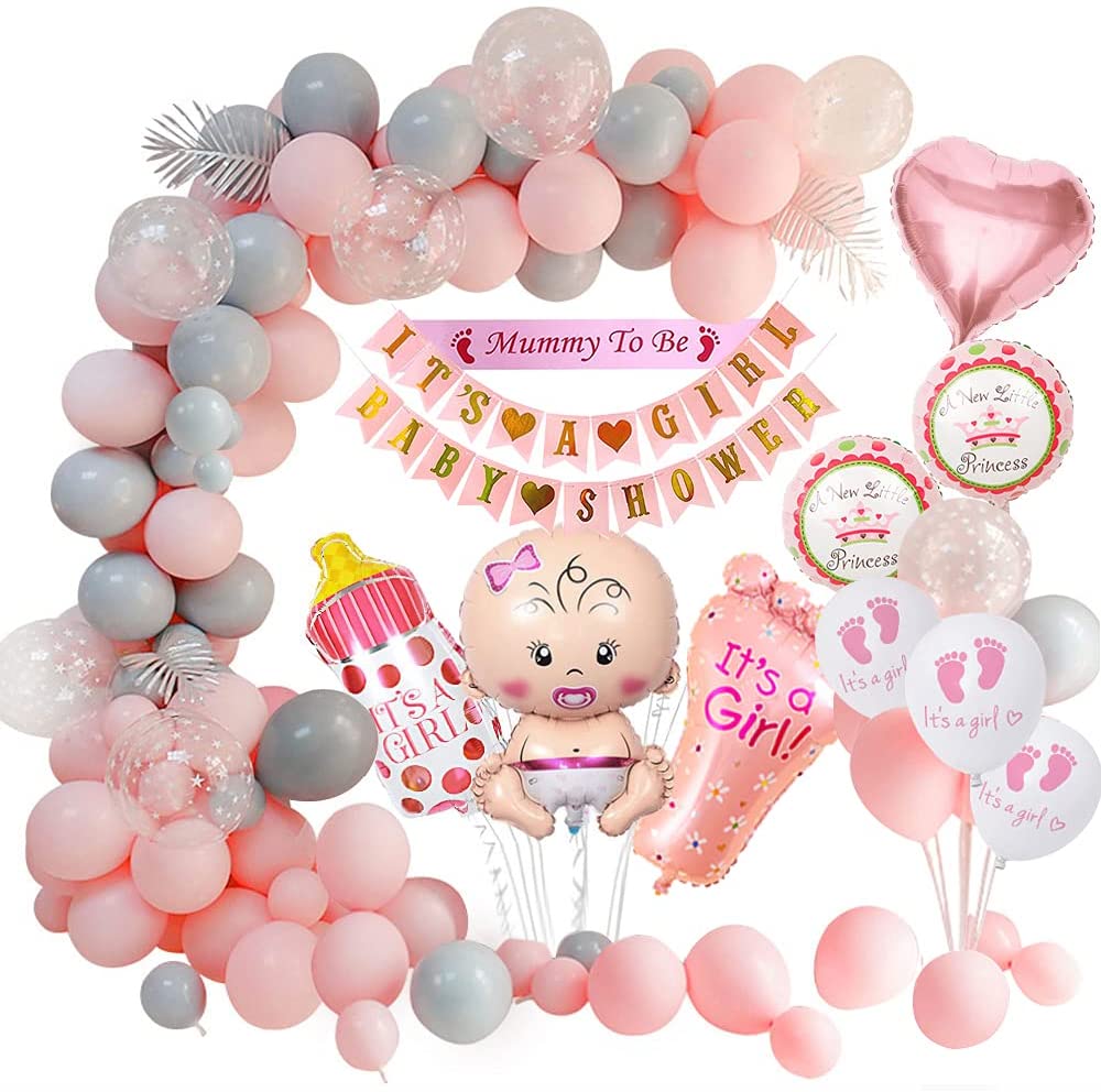 Balloon Birthday Party Decorations Kids Boy Girl Baby Shower Blue Pink Balloons Arch Gender Reveal Supplies 