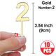 Gold-number 2-10pcs