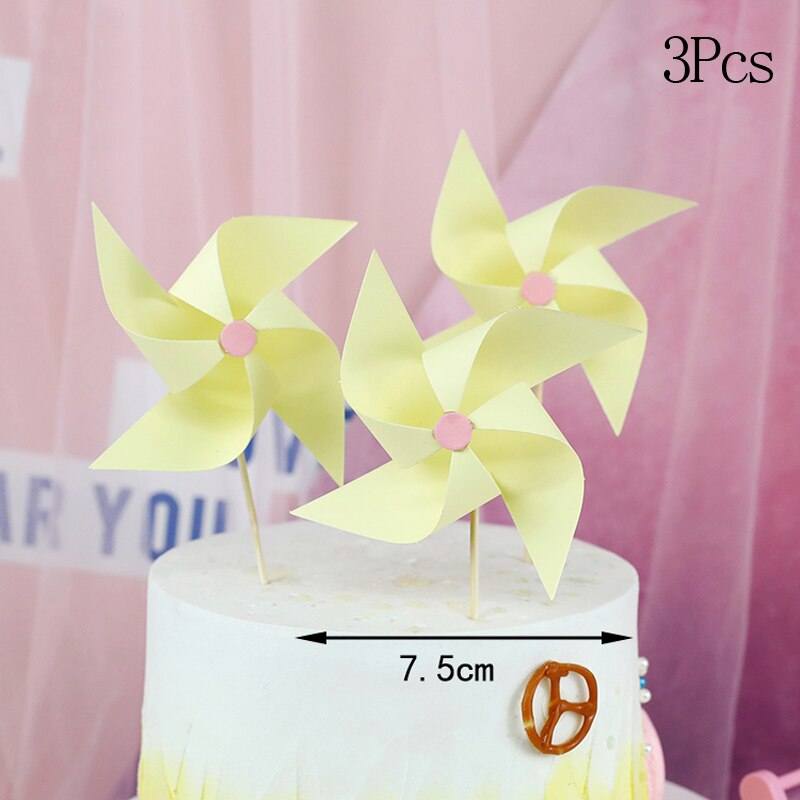 Cake Topper Cute Beautiful Boy Girl Paper Airplane Happy Birthday Decoration Supplies Children Party Dessert Gif 