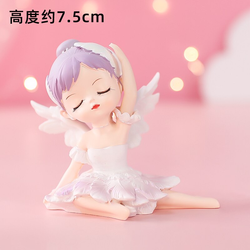 Cute Angel Wing Feather Cake Topper Baby Shower Kids Birthday Party Decor Supplies Wedding Dessert Decoration Tools 