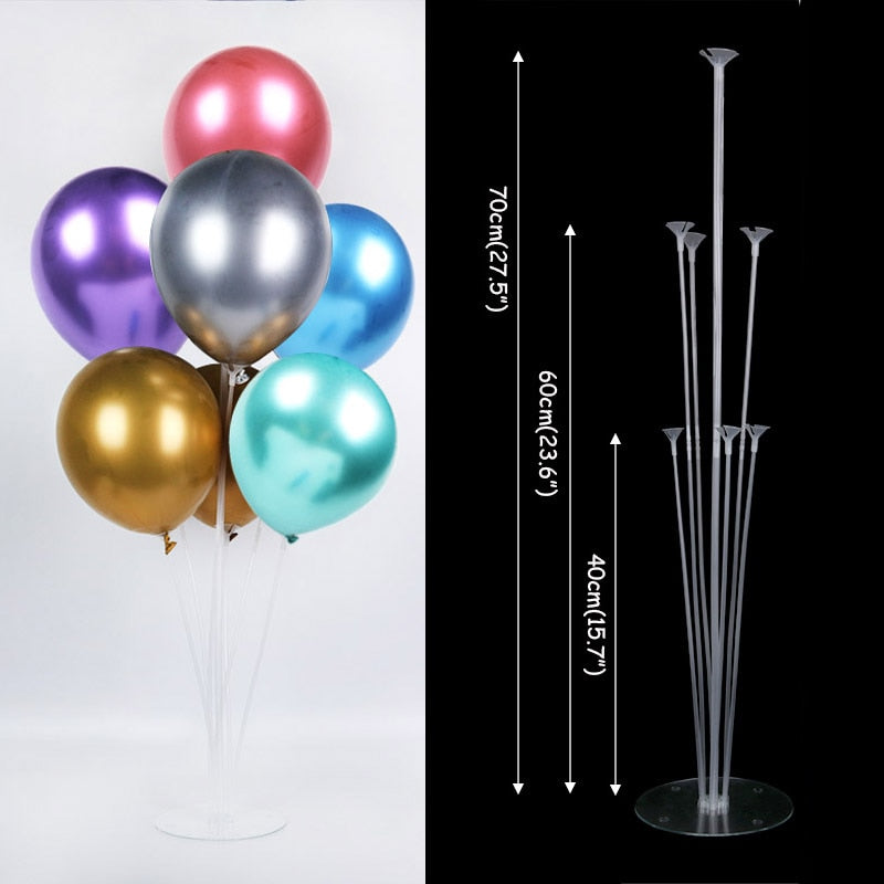 cm Birthday Balloon Column Kit Clear Balloons Arch Stand Base Pole Wedding Decoration Baby Shower Party 