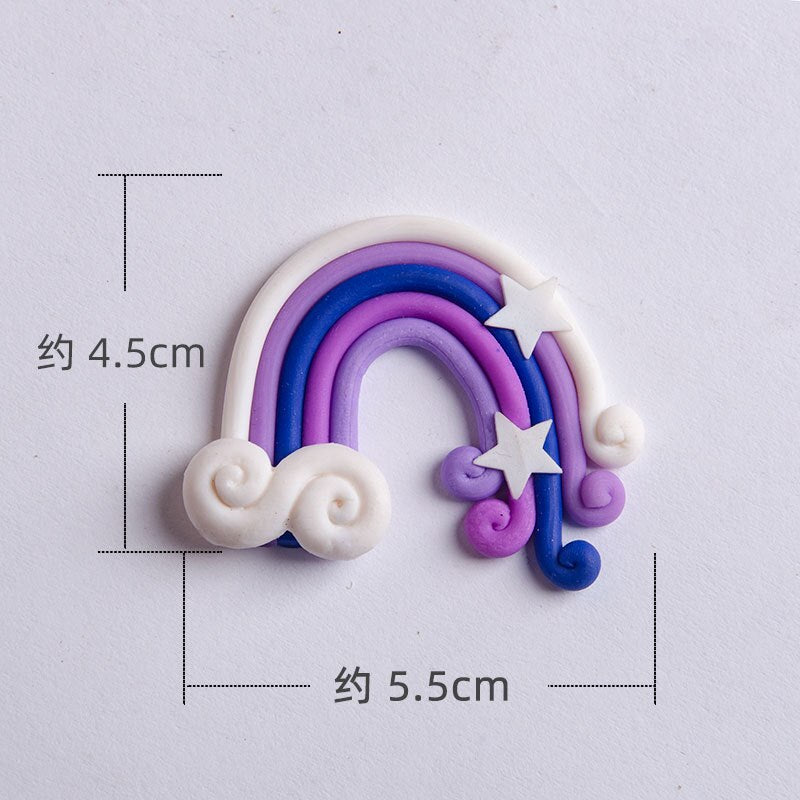 Mini Cute Rainbow Cake Topper Unicorn Brithday Party Supplies Gift Rainbow Cake Topper Decor 1st Girl Birthday Cake Decor PartyDecorHQ