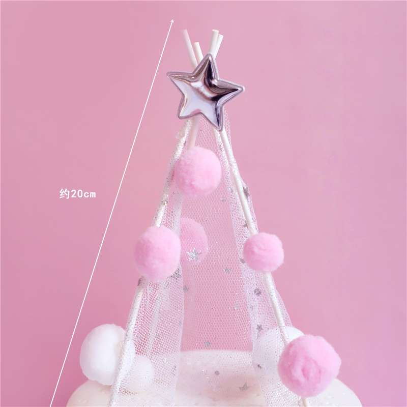 Clouds Moon Stars Sleeping Girl Decoration Angel Feather Cake Toppers Happy Children's Day Birthday for Party Supplies Gifts PartyDecorHQ