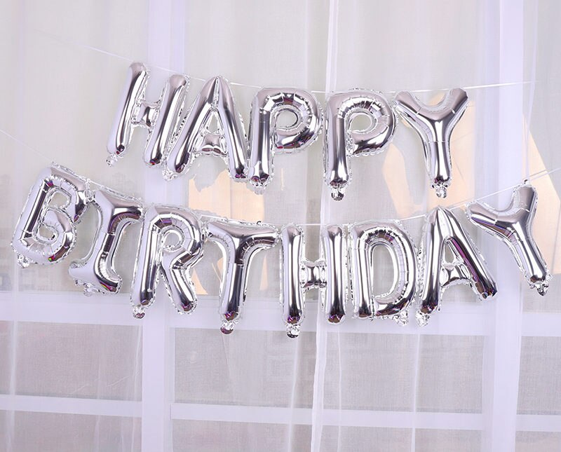 inch Letters HAPPY BIRTHDAY Foil Balloons Happy Birthday Party Decoration Kids Alphabet Air Baby Shower Supplies 