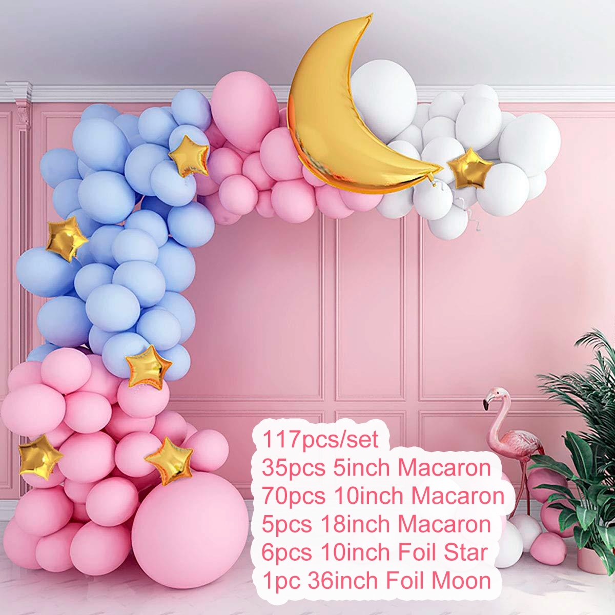 Blue Birthday Balloon Garland Baby Shower Globos Party Decor Kids Foil Balloons Balon st One Year 