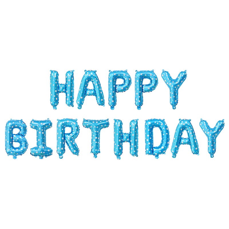 Happy Birthday Banner Mylar Foil Letters Inflatable Party Decor Event Decorations Kids Adults 