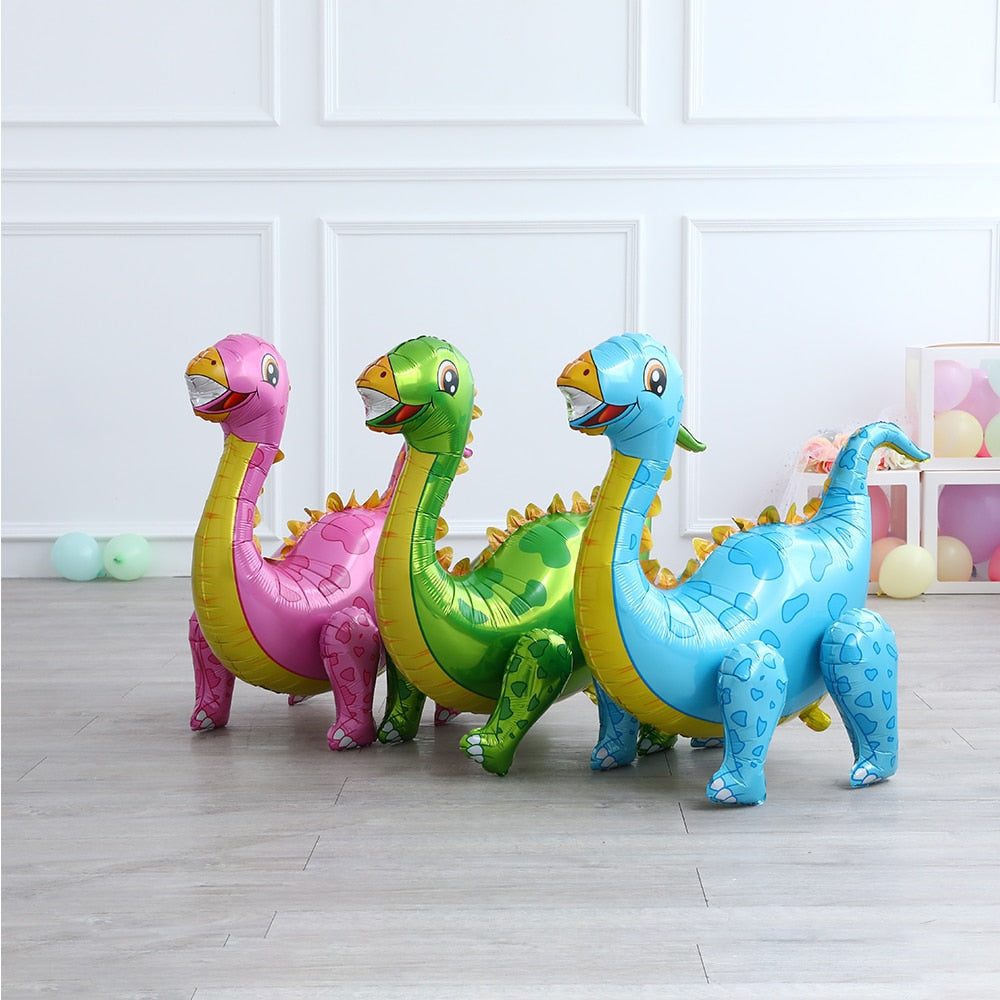 Large 4D Walking Dinosaur Balloons Jurassic Dinosaur Party Supplies Kids Birthdays Decorations Jungle Dragon Foil Globos Toys PartyDecorHQ