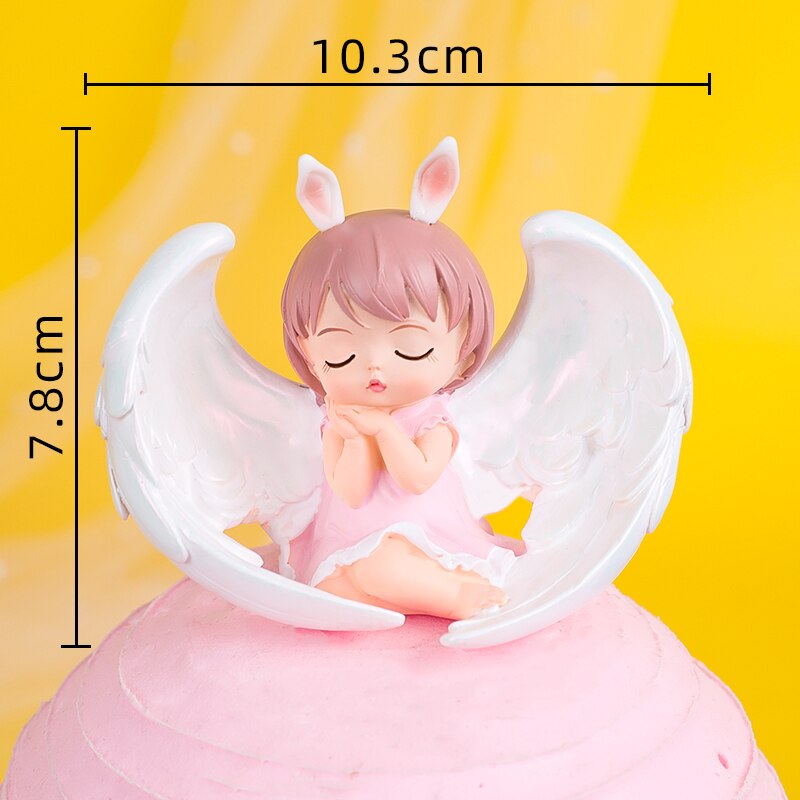 Cute Angel Wing Feather Cake Topper Baby Shower Kids Birthday Party Decor Supplies Wedding Dessert Decoration Tools 