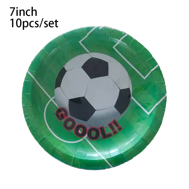 Football Balloons Birthday Party Decorations Foil Globos Kids Boy Cup Number Balloon Ball Soccer Sports Supplies 